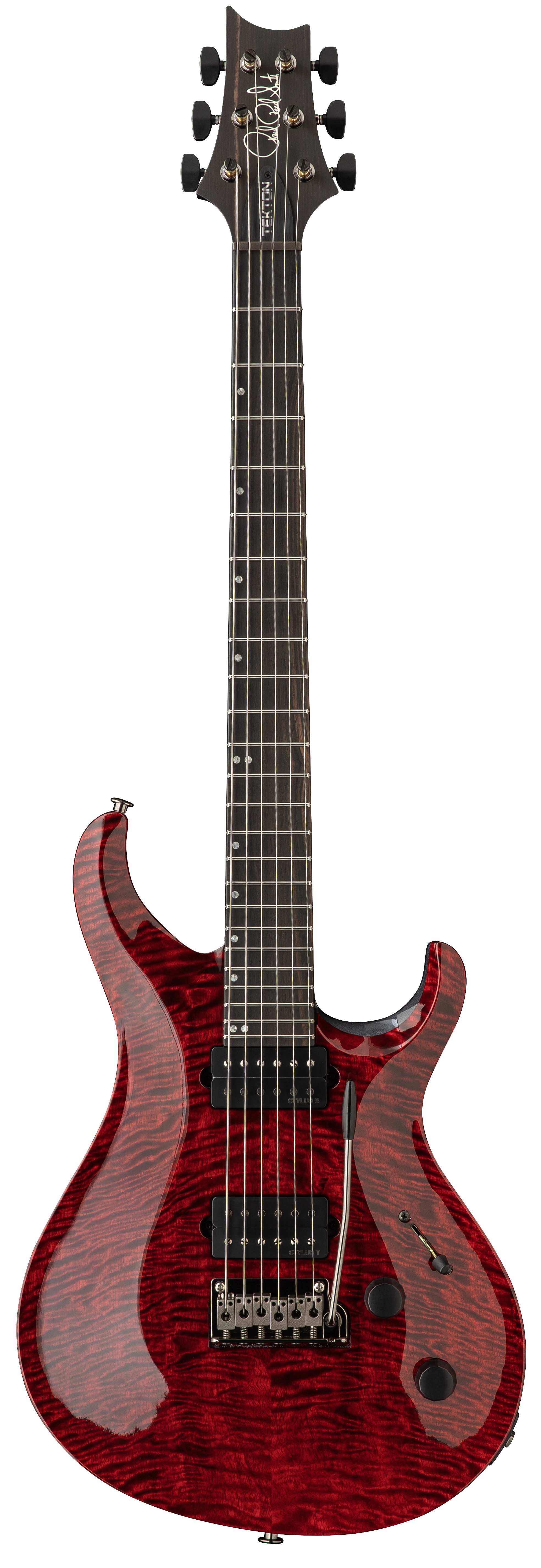 Tekton T Black Satin Neck - Bloodstone Red